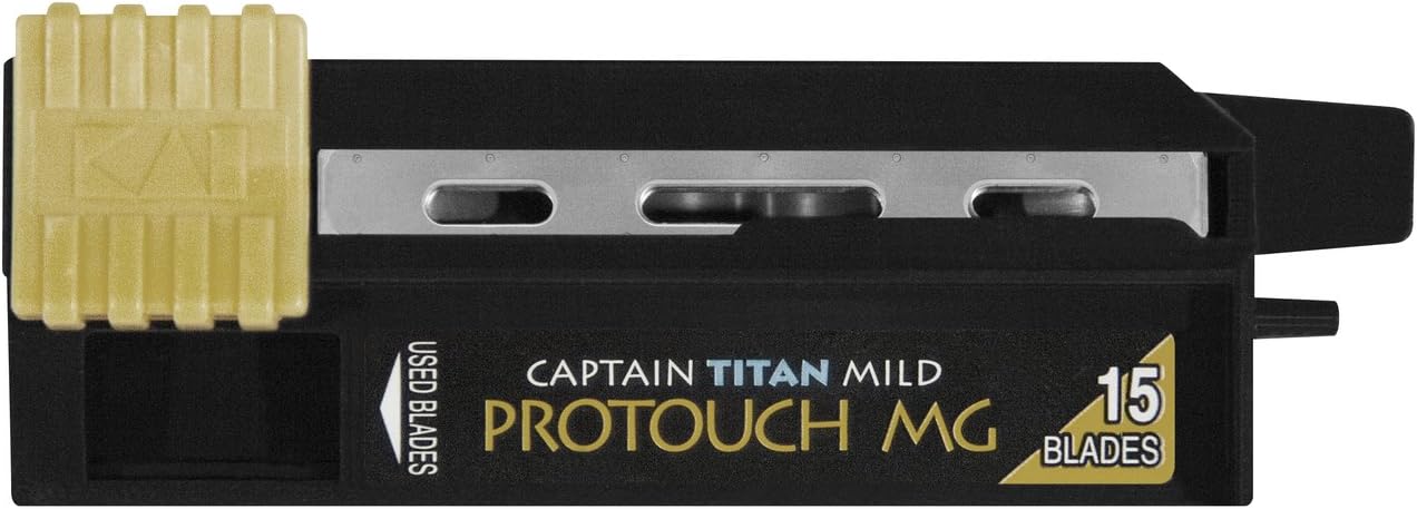 Captain Titan Protouch MG Razor Blades with Steel Guard for Kai Captain and Feather Artist Club Straight Razors