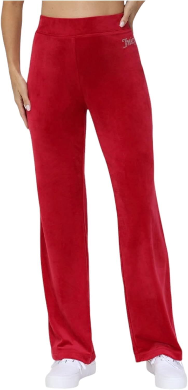 Juicy Couture Women's Bling Velour Track Pants