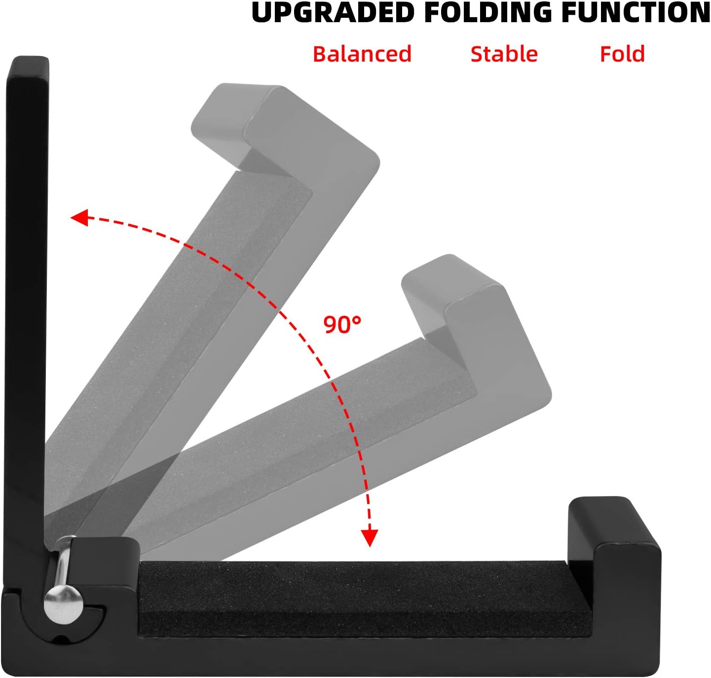 JUSTOTRY 2 Pieces Gun Rack Wall Mount with Soft Pad and Screws, Gun Racks for Wall, 90° Folding Gun Hook Protects Rifles, Shotguns, Bow - Indoor Hanging, Display, Store(Black) : Sports & Outdoors