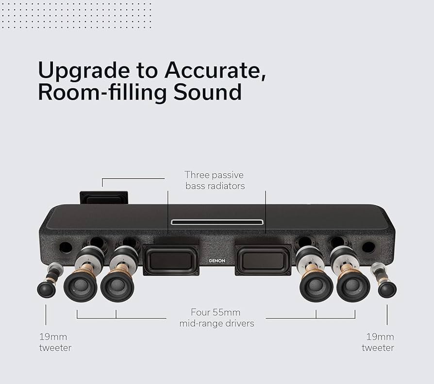 Amazon.com: Denon Home SB-550 Black Built-in HEOS Wireless