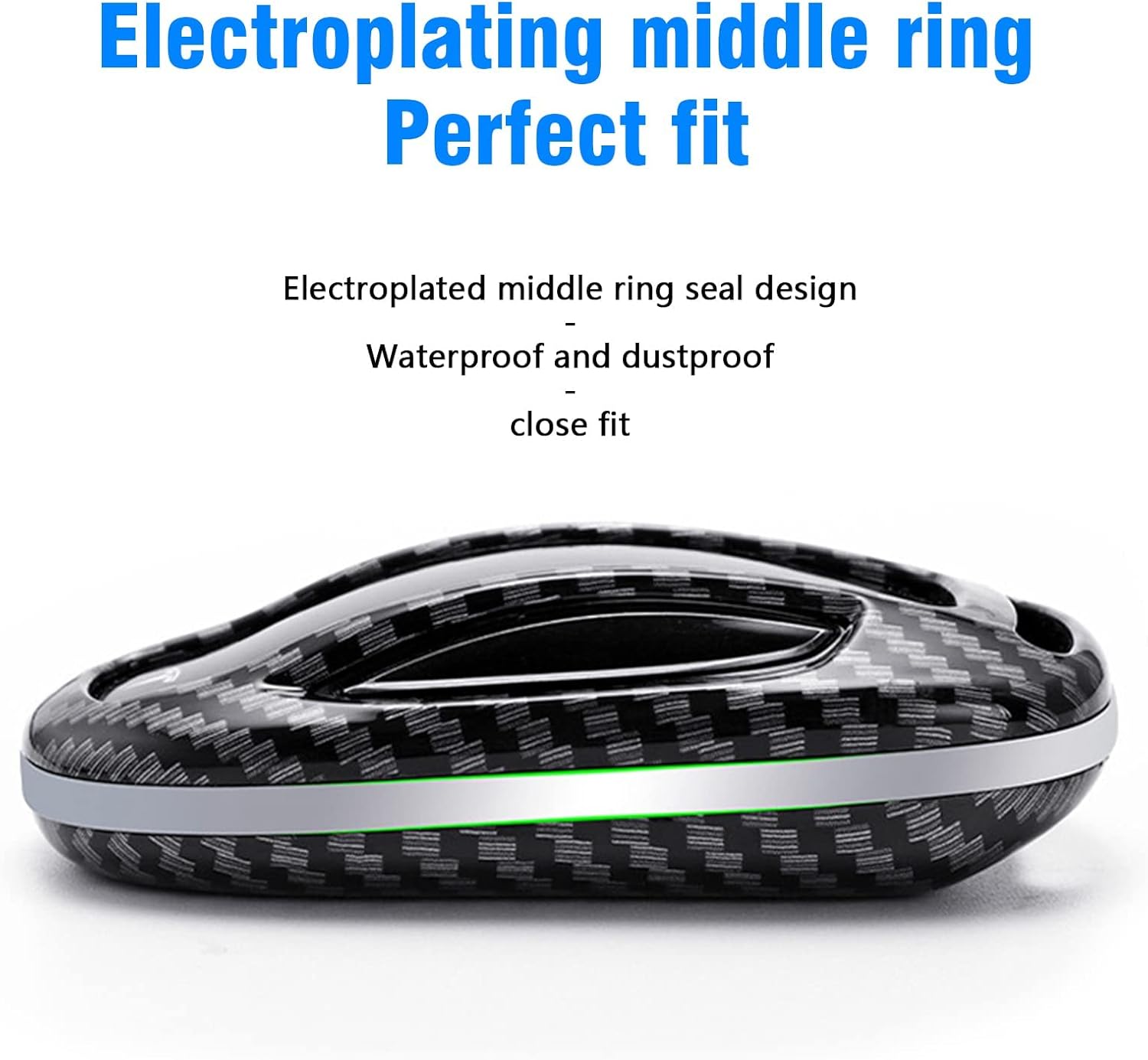 DHESPT Key Fob Cover protector case for Tesla Key cover Model S/3/Y ABS Carbon Fiber Pattern Smart Remote Control Car Key Protector