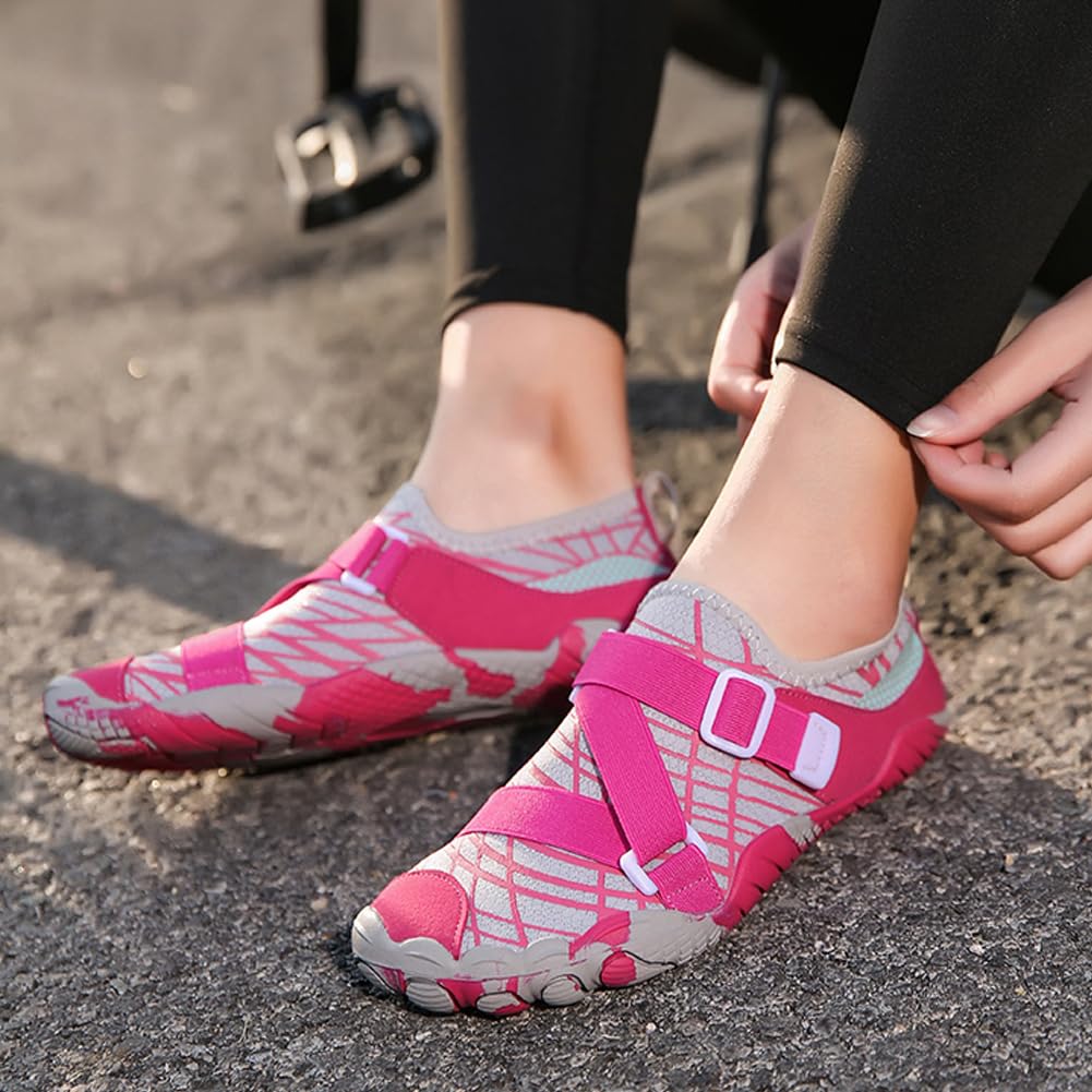 Zapatos de Agua para Mujer Hombre, Zapatos Playa Natación con Tiras Cruzadas, Acuáticos Secado Rápido para Surf, Running, Senderismo, Conducción