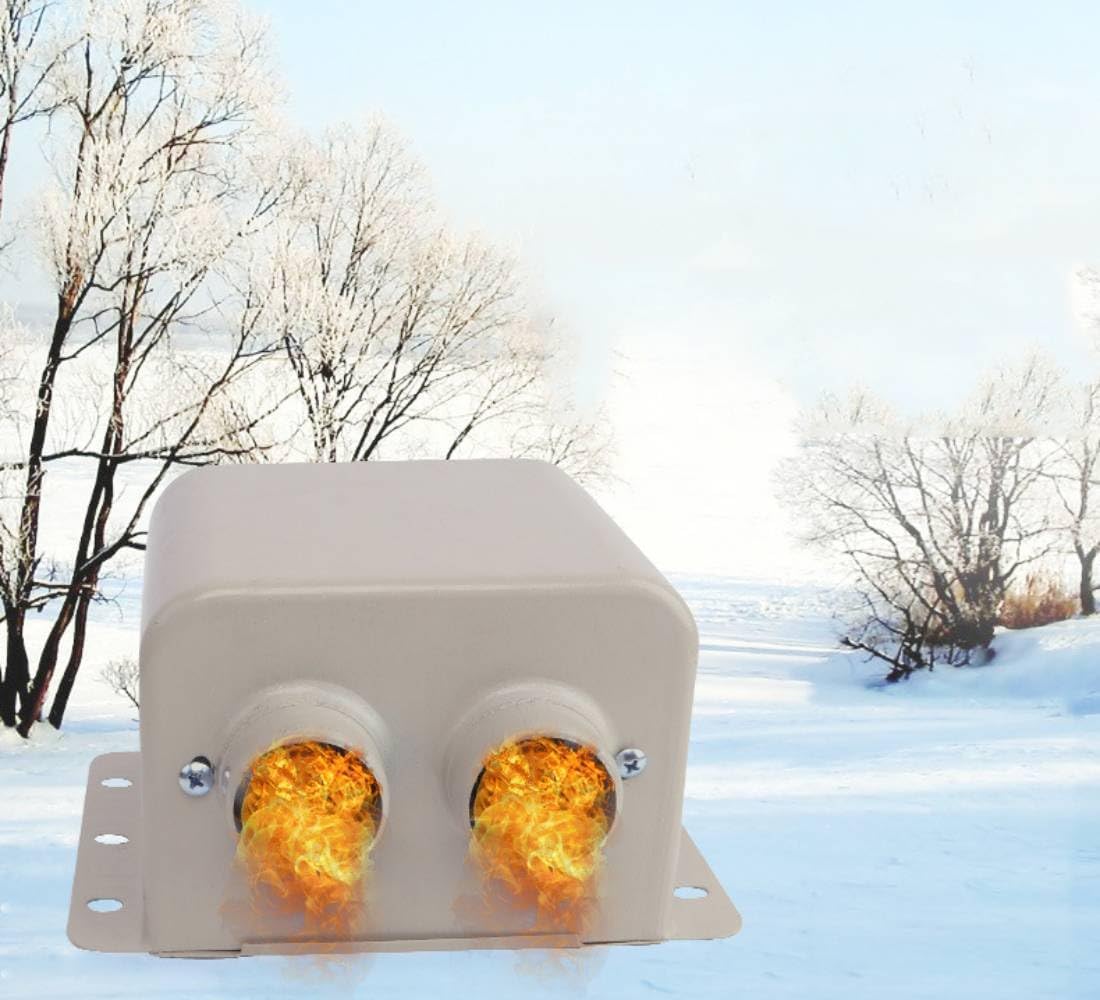 12V 600W Car Heater Defroster, Portable Car Defrost Warm Air Blower Fast Heating Defogger Constant Temperature Heating Automatic Overheating Protection