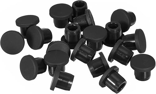 Miniatura 9 de uxcell 30 agujeros de enchufe blancos, tapones de goma impermeables para botones de 0.35 pulgadas
