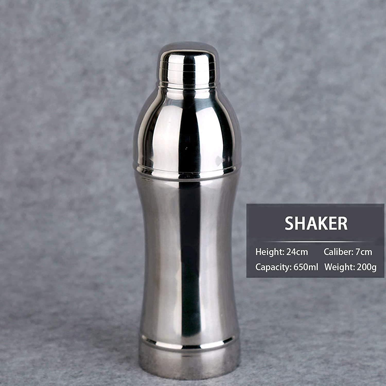 22 once Cocktail Shaker Bar Set - Mixer Professionale Drink Shaker e Misurino Jigger e Set di Cucchiai for Miscelare Strumenti Professionali da Bar in Acciaio Inossidabile Setaccio Barista Inco