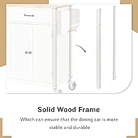 Vista 156 de LUMISOL Carrito de isla de cocina con ruedas de bloqueo con 2 cajones y 4 gabinetes, isla de cocina rodante con estantes ajustables, mesa de madera