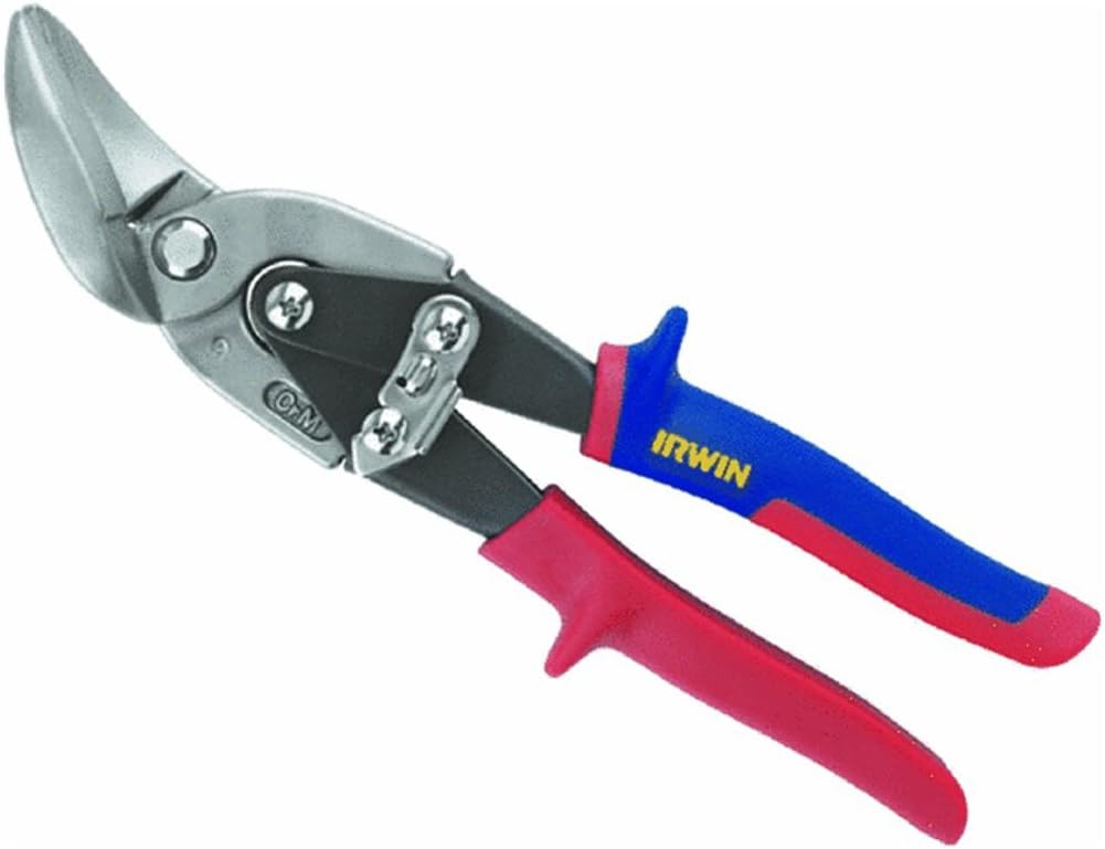 Irwin 2073211 ProSnip 10" Offset Aviation Snips - Left & Straight Cut