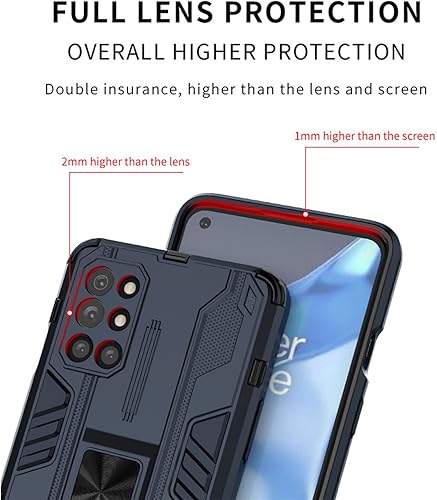 Miniatura 5 de Asuwish Funda para teléfono OnePlus 8T OnePlus8T Plus 9R 5G con protector de pantalla de vidrio templado y soporte delgado Cell One Plus8T5G On + 1