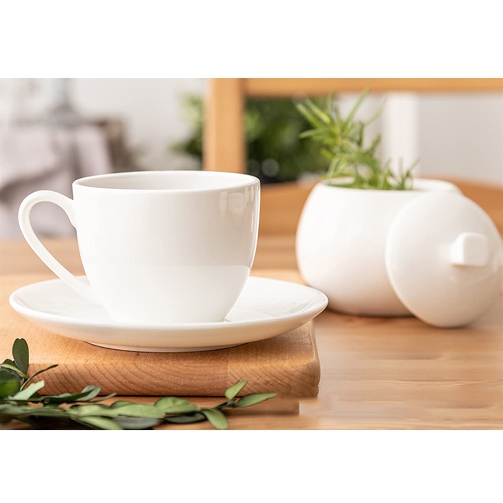 Kubek do kawy ceramiczny zestaw kubków do kawy czysta biała porcelana kostna prosty zestaw filiżanek i spodków do kawy kubek do herbaty popołudniowa filiżanka do herbaty