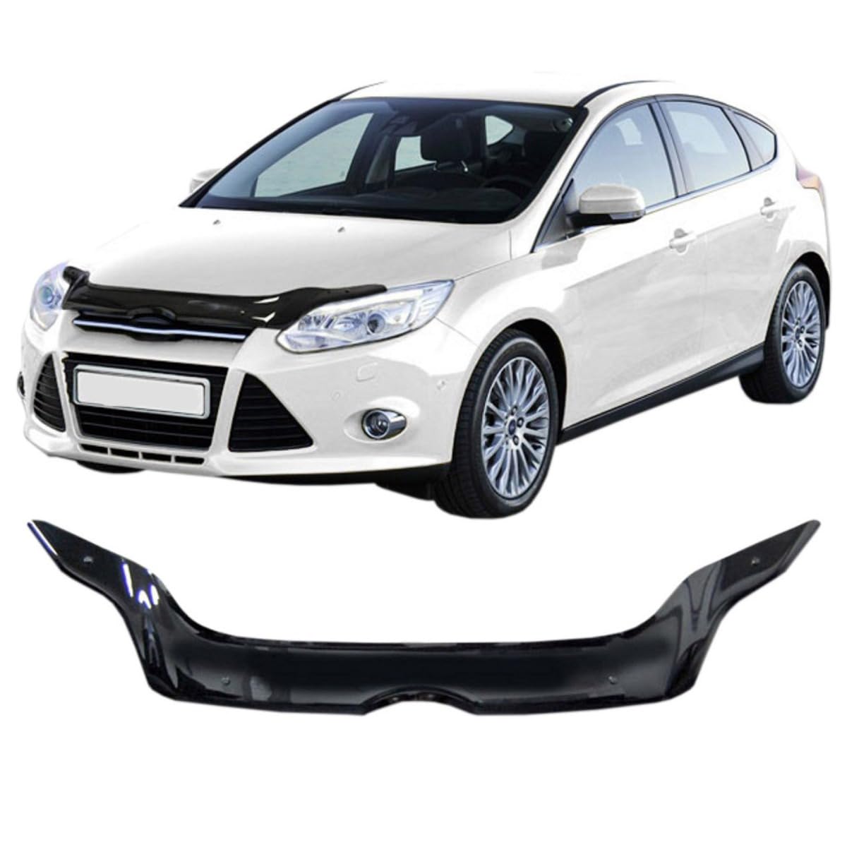 Éviter impacts gravillons avec bra de capot Ford Focus 3 2011-2015 - 7