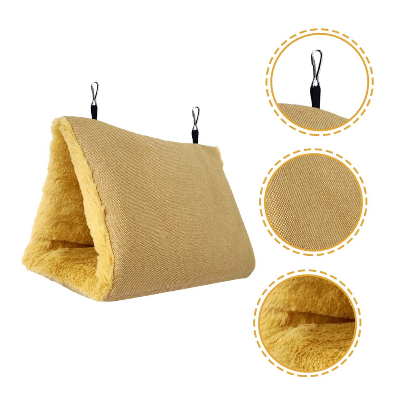 minkissy Hamaca de Loro de 5 Piezas Resistente al Desgaste, Nido de pájaros, hámster, Camas Colgantes, Hamaca de Juguete para Animales de Peluche, conejera de pájaros esponjosos, Nido de pájaros