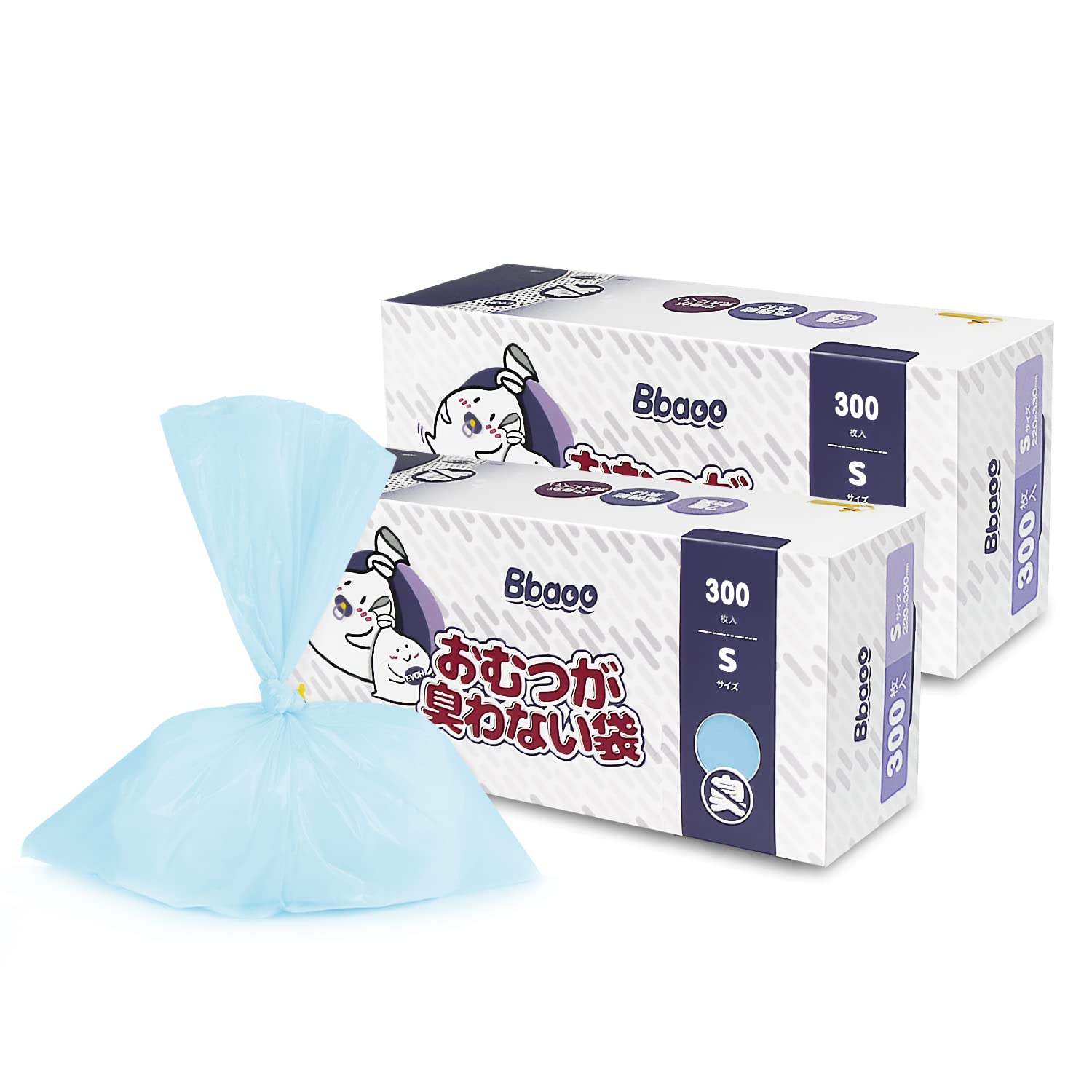 Amazon.co.jp: Bbaoo おむつが臭わない袋 Sサイズ 600枚 22×33cm
