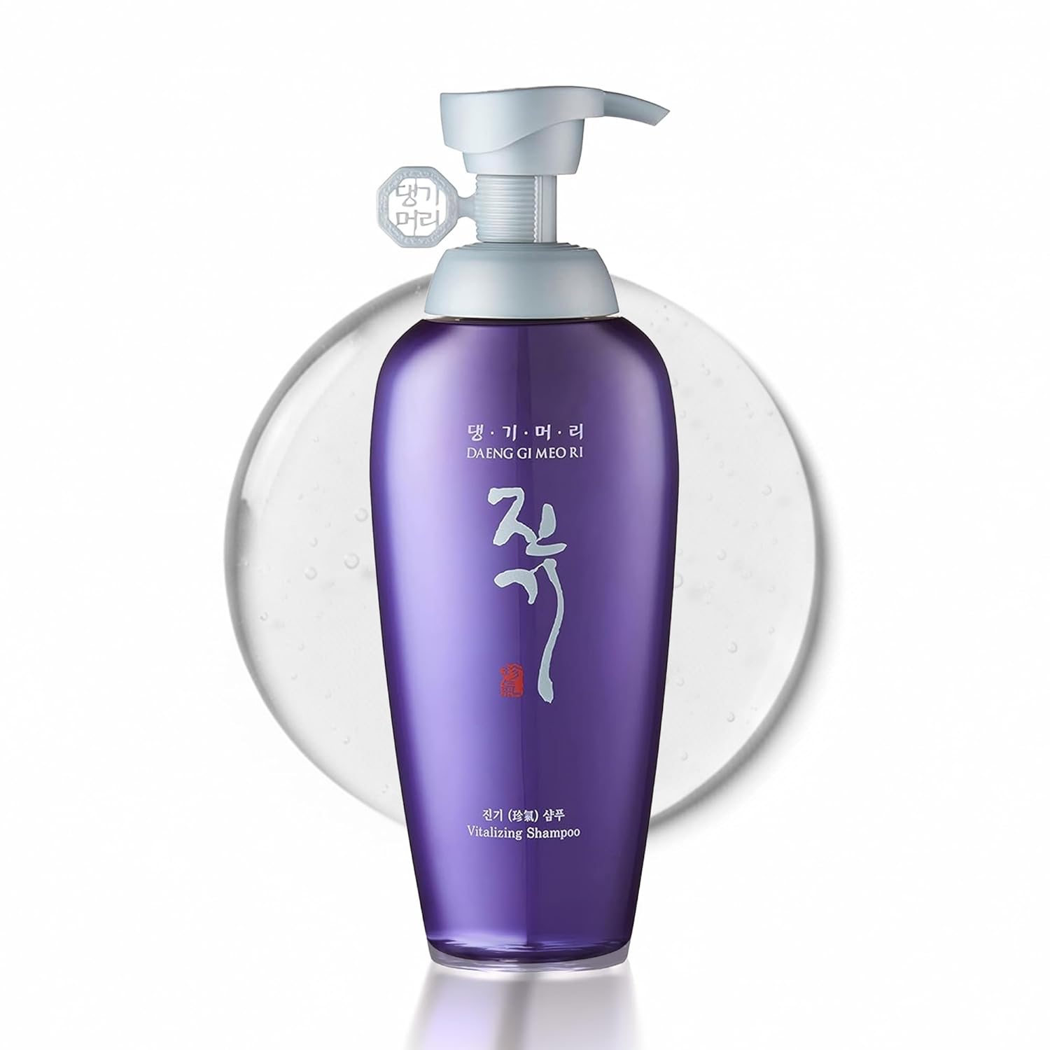 Daeng Gi Meo Ri- Jin Gi Vitalizing Shampoo, Calamus Water, Provides Moisture to Frizzy and Split Hair, Smooth and Shiny Hair, 500ml with Stopper