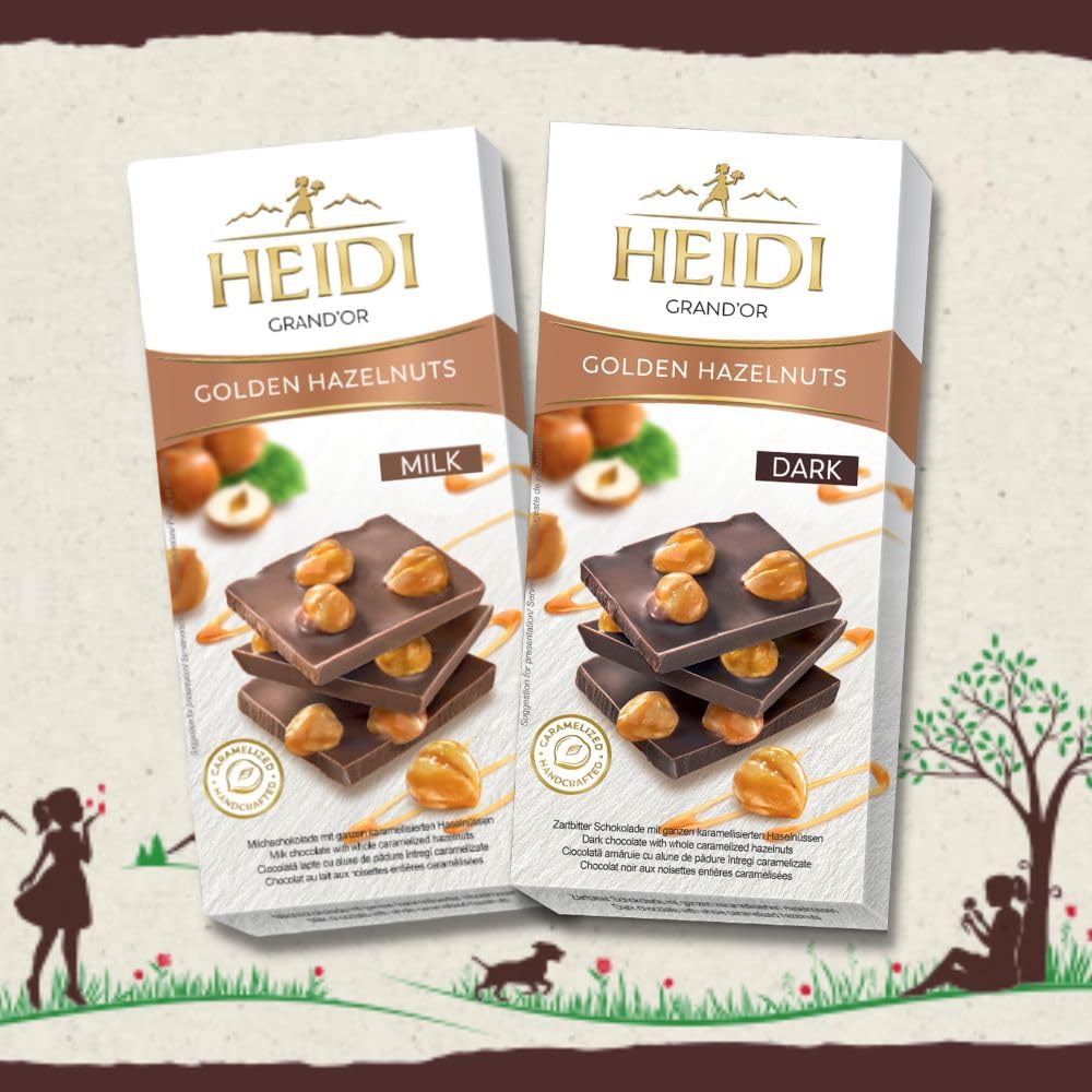 Hazelnut Milk Chocolate 100 grams & Hazelnut Dark Chocolate 100 grams |100% Veg | Imported | Switzerland