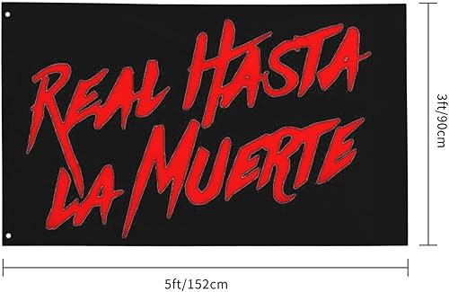 Miniatura 3 de Bandera de Anuel Rapper Aa Singer Real Hasta La Muerte con logotipo para interiores y exteriores, banderas para jardín, patio, fiesta, habitación,