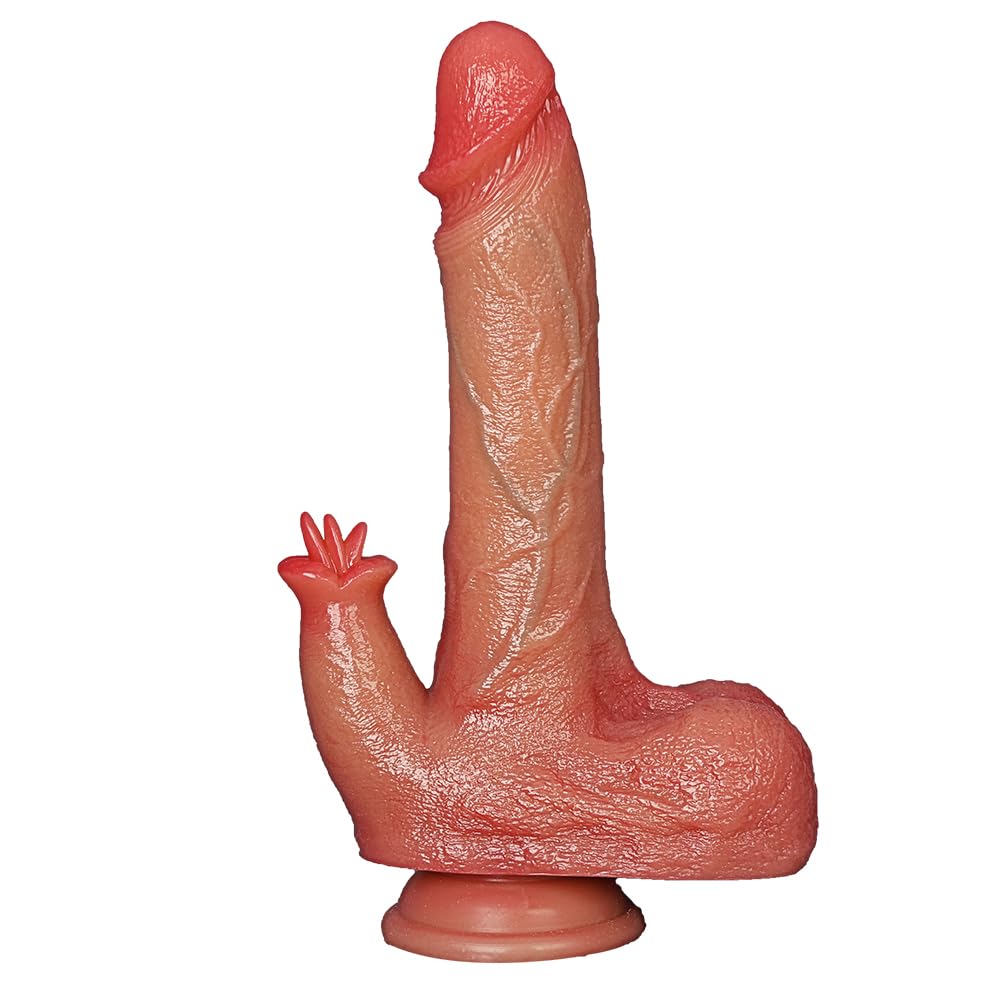 New Enhanced Version Adult Toy for Women 7 Modes Today Adult Realistic Silicone Waterproof with Strong Suction Cup for Hands Free Quiet Men and Female for Date Night W7473E (Flesh3)