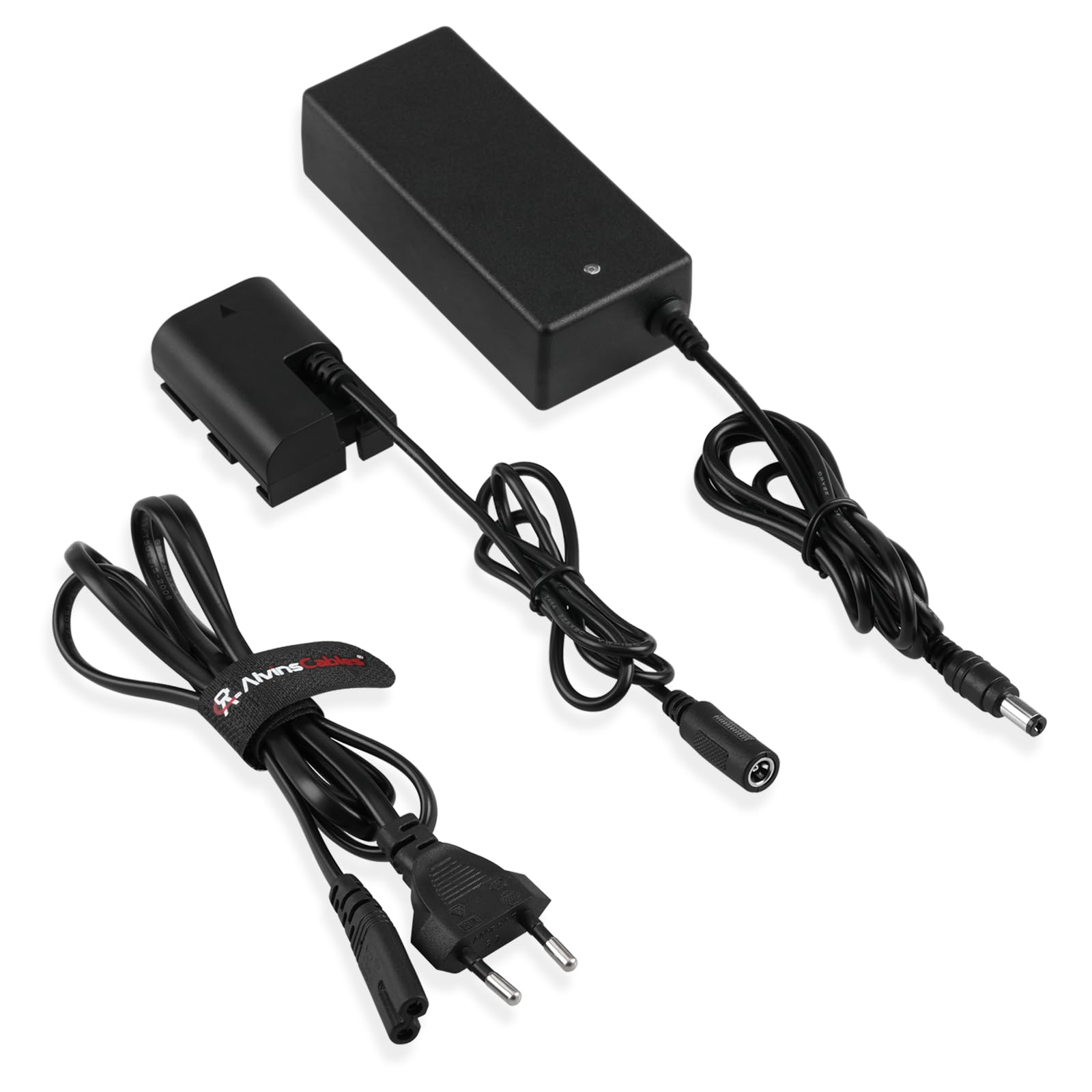 Alvin's Cables LP-E6P Batterie factice chargeur secteur AC pour appareil photo Canon EOS R5 C. R6 R7 5DS 6d 70d 80d 90d 5d Mark II/III/IV 6D Mark II 7D Mark II 13ft | 4 m