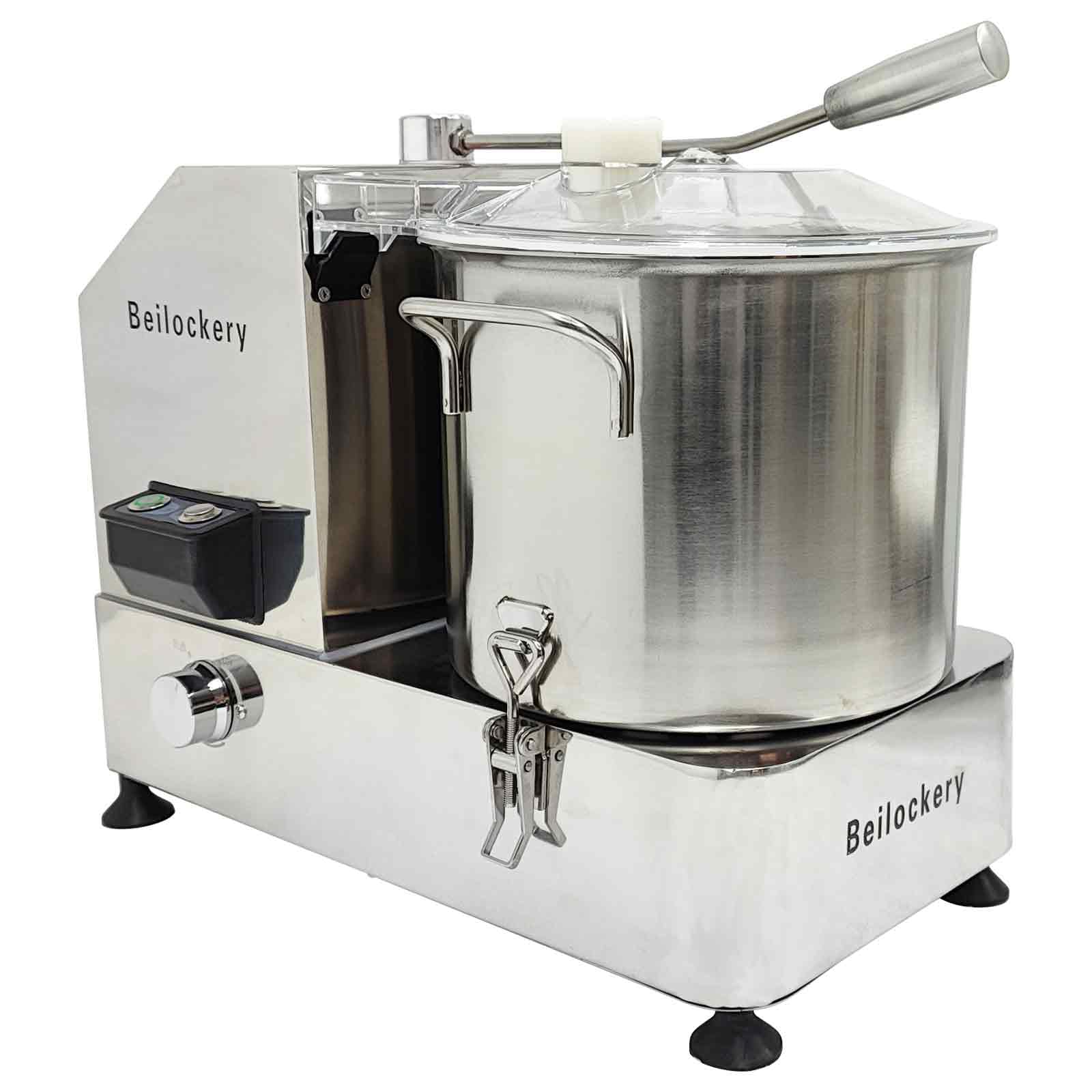 Trituradora de alimentos para carne y verduras de 110 V, 9 L, picadora de alimentos de velocidad ajustable de 1800 W con ventana transparente visible, picadora eléctrica comercial de acero