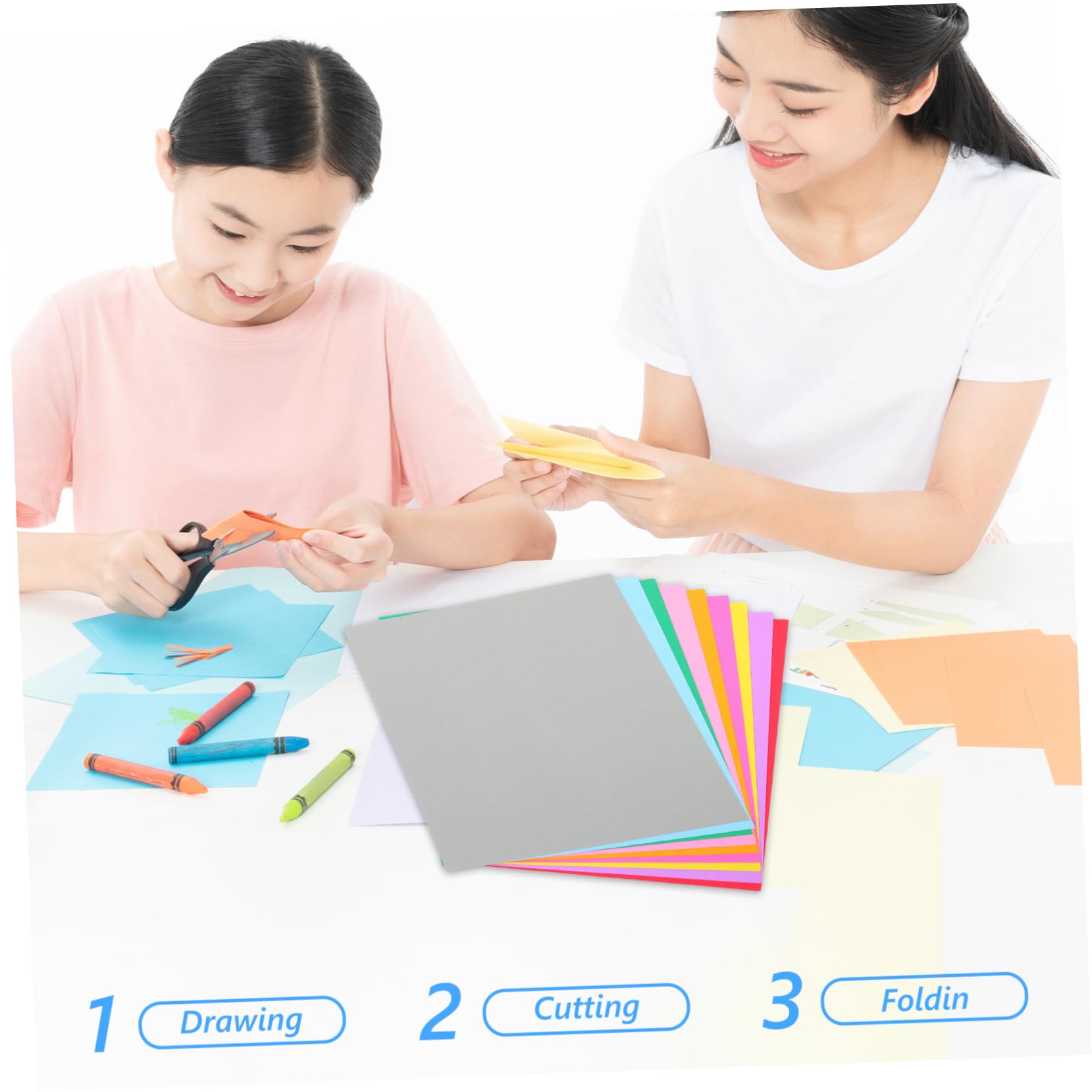 Cartulina de Colores para Manualidades 250 Piezas, Gruesa