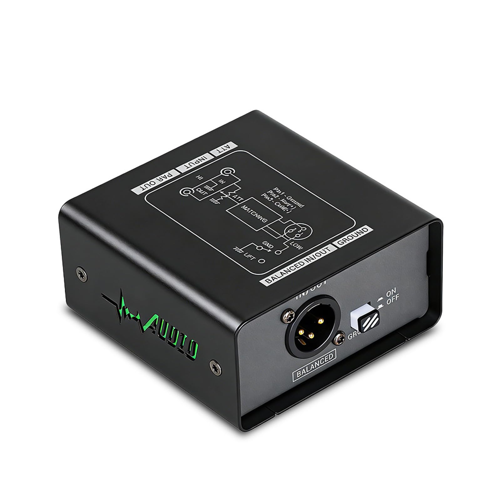Interfaccia Audio, Isolatore di Massa, Regolazione del Guadagno, Riduttore di Rumore del Segnale Portatile per Microfono, Mixer, Studio, Auto
