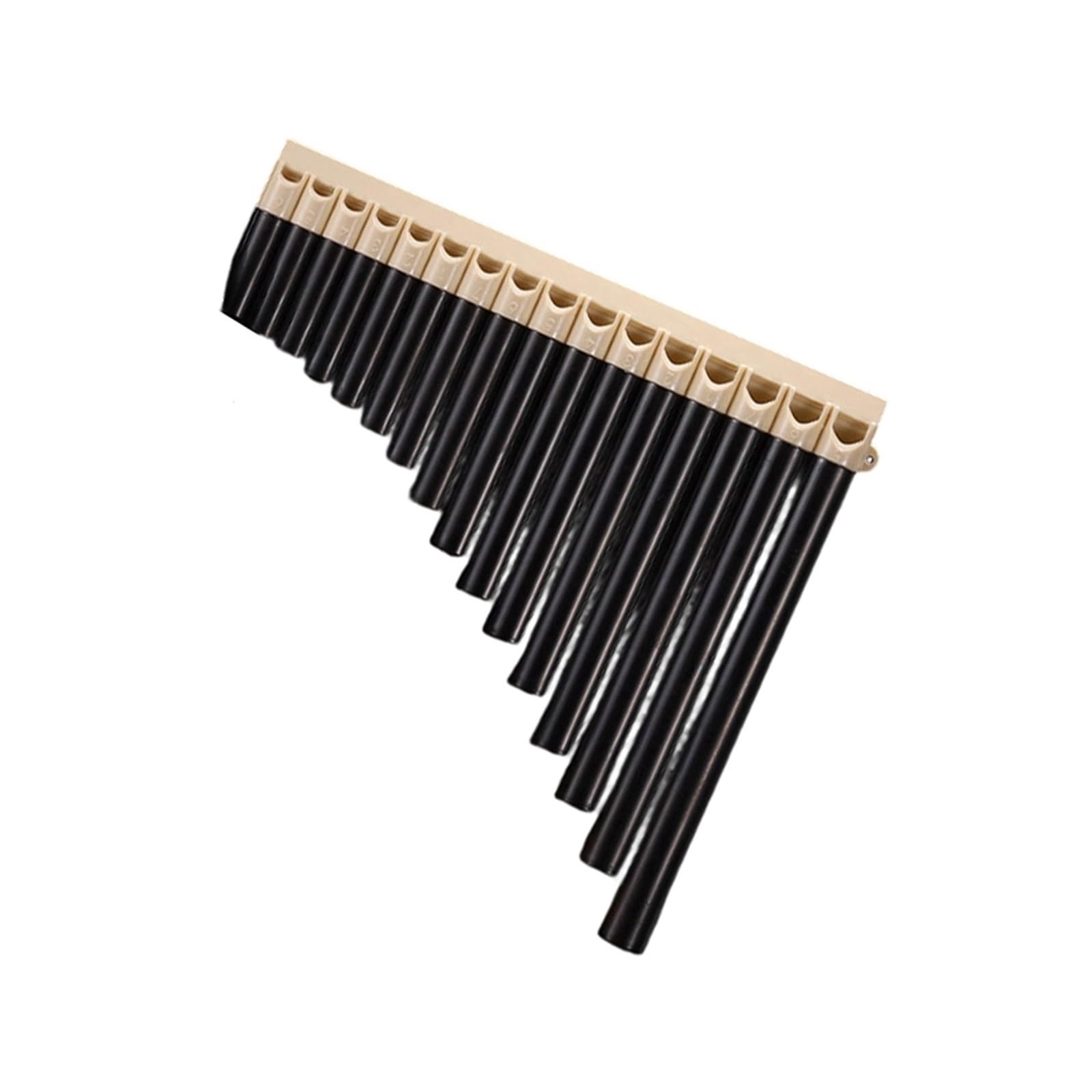 Flauti Pan Professionali Flauto Di Pan A 16 Canne In Chiave C Ideale Per I Principianti(Black)
