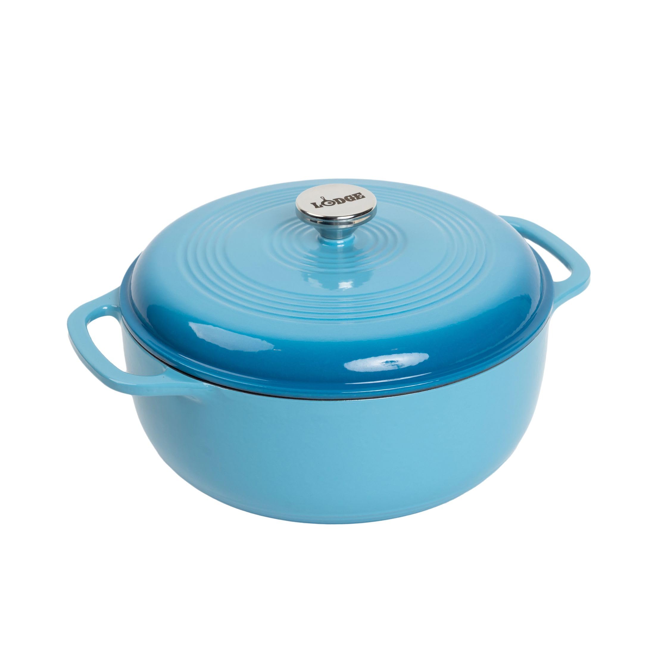 Lodge Essential Enamel Cast Iron Dutch Oven Cornflower Blue