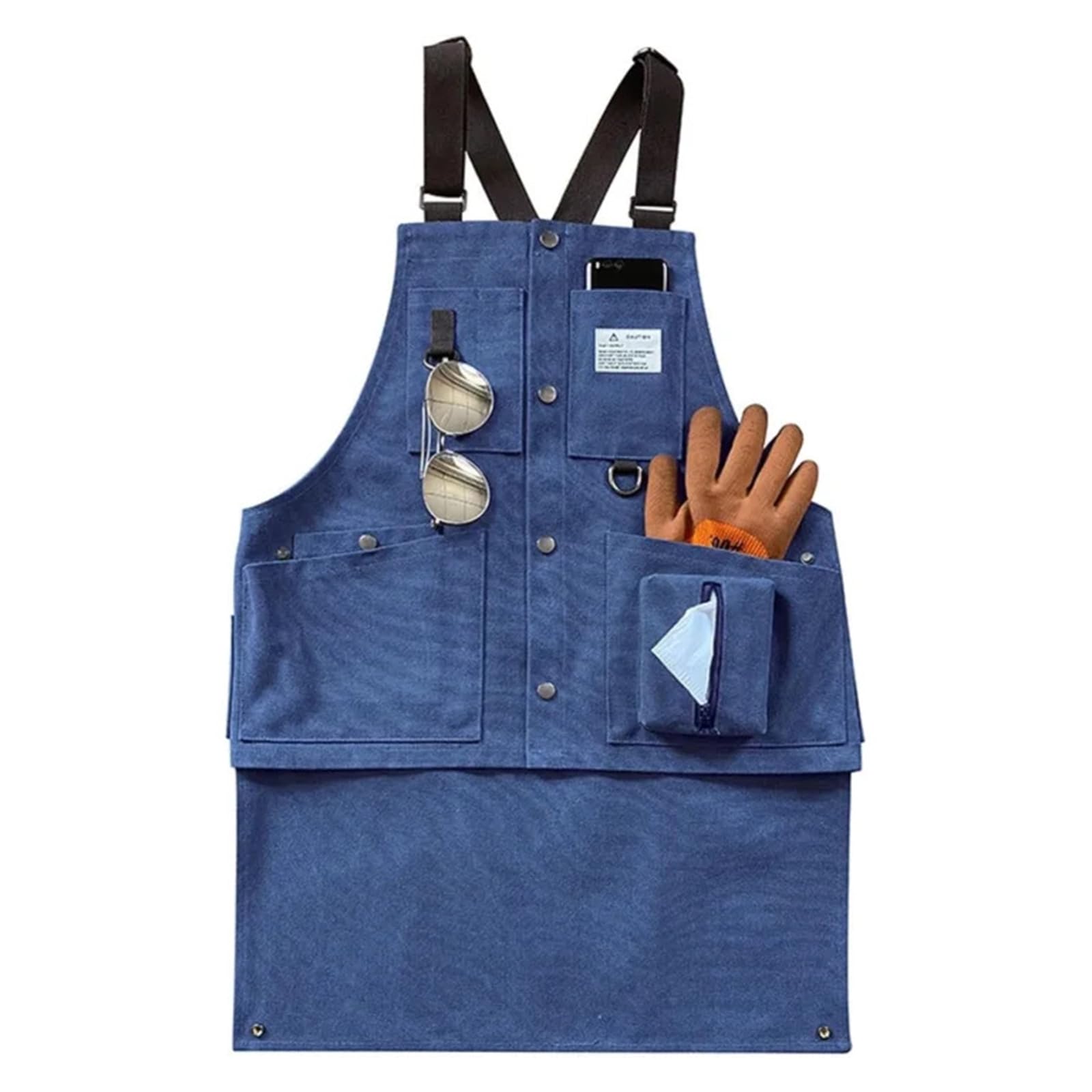 PANGBOER Canvas Work Apron with Multiple Pocket for Tool Organization Great for Electricians Woodworkers Carpenters Craftsmen Professional Craftsmen Apron