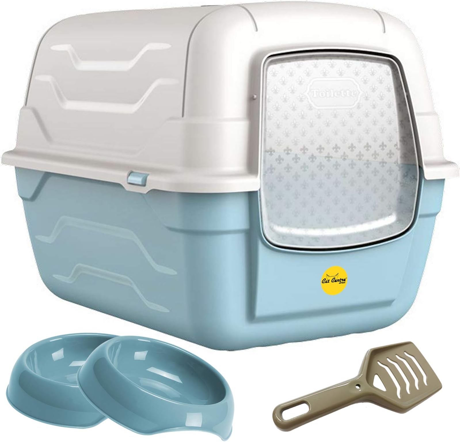 Iris Ohyama, Litter Box, Tray for Cat, Plastic (PP) BPAFree, Scoop