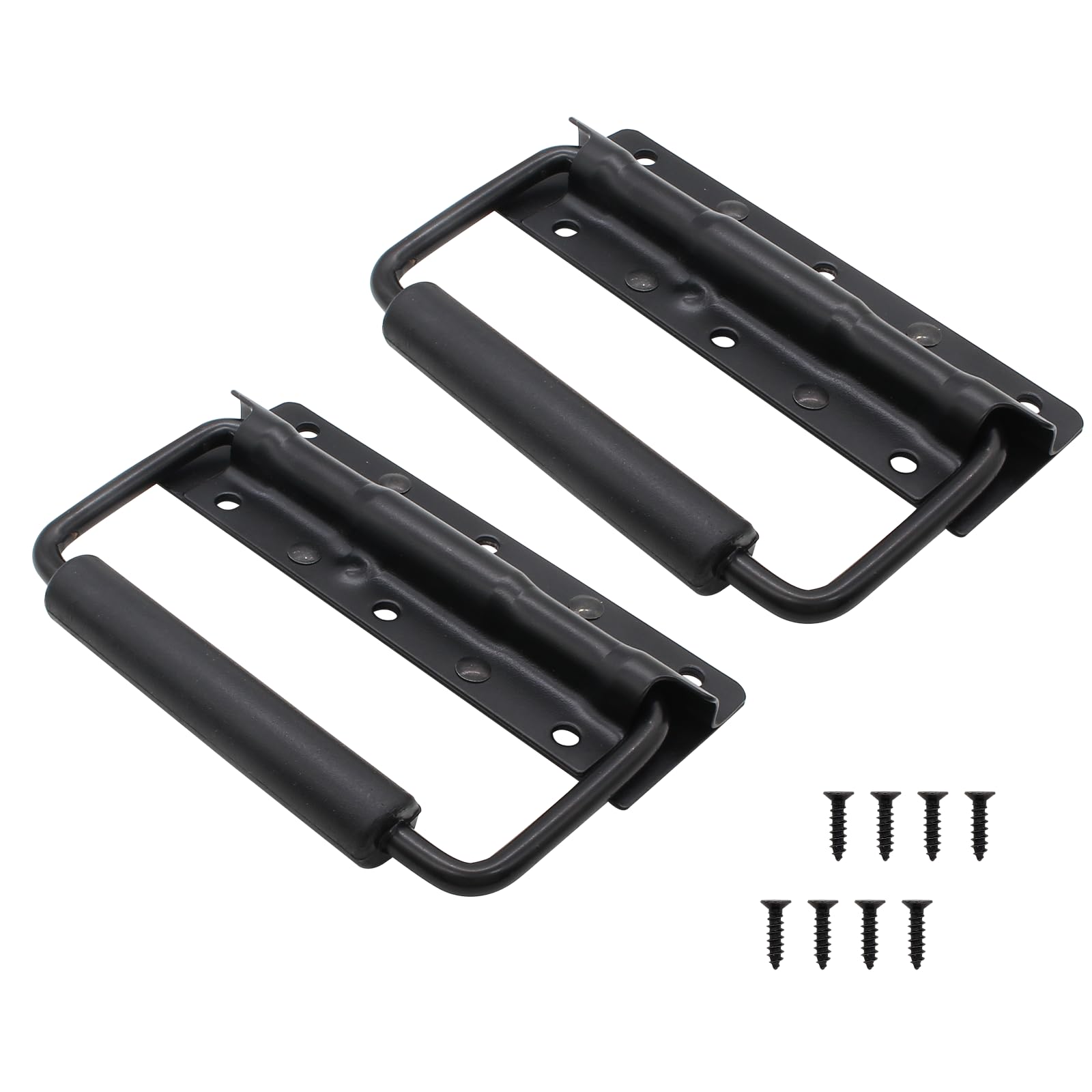 Black Cabinet Pulls - Heavy Duty Spring Handles -1 Black Cabinet Pulls - Heavy Duty Spring Handles -1