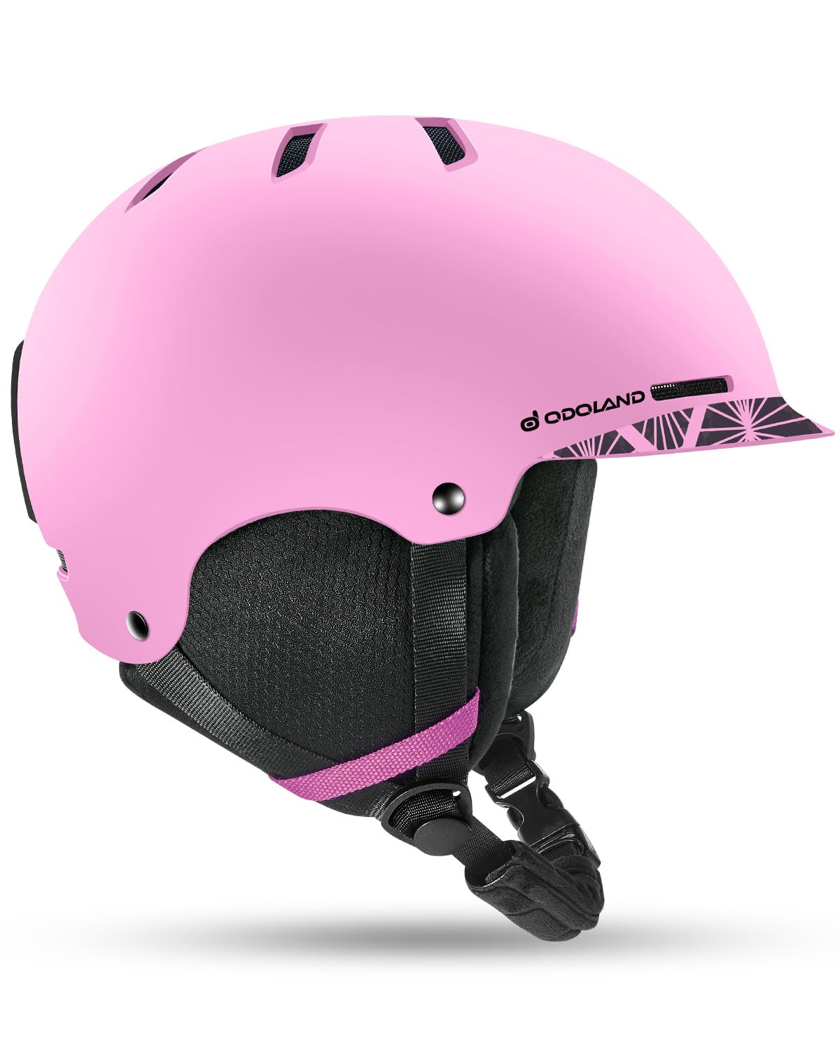Odoland Adult Ski Helmet for Men & Women - Snowboard Helmet with Adjustable Dial Fit System, ASTM Safety Certified, Goggles Compatible for Skiing, Snowboarding