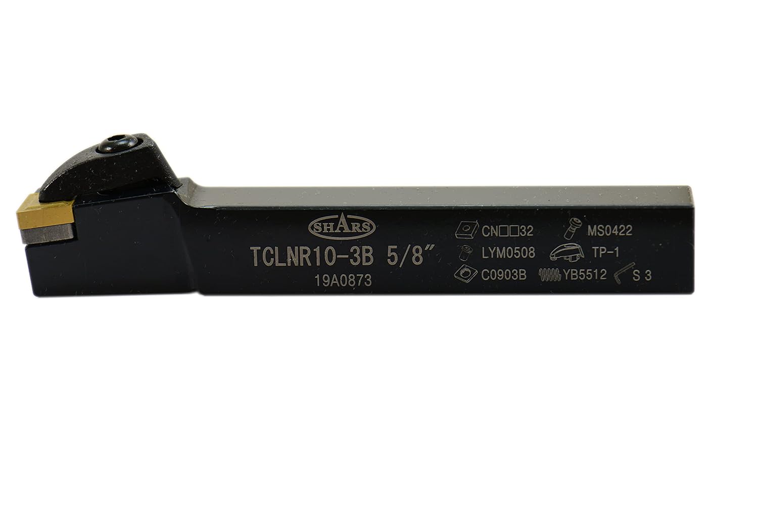 Shars 5/8" Right Hand TCLN T-Type Clamp Indexable Turning Tool Holder for CNMG Insert 404-7829 P]