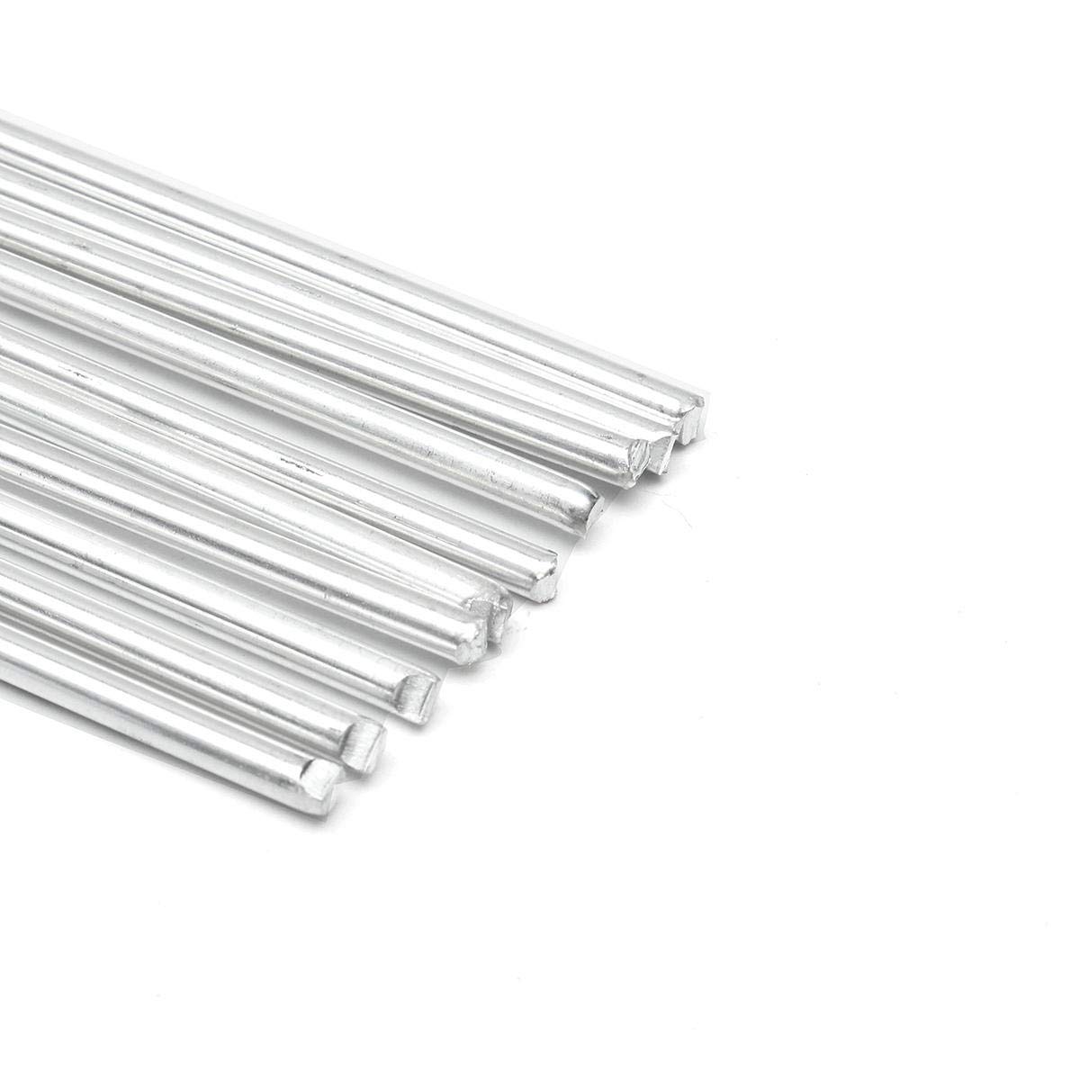 KingLan 10Pcs 2.4Mmx50Cm Metal Aluminio Soldadura A Baja Temperatura Varilla De Soldadura para Herramienta De Reparación -100Pcs