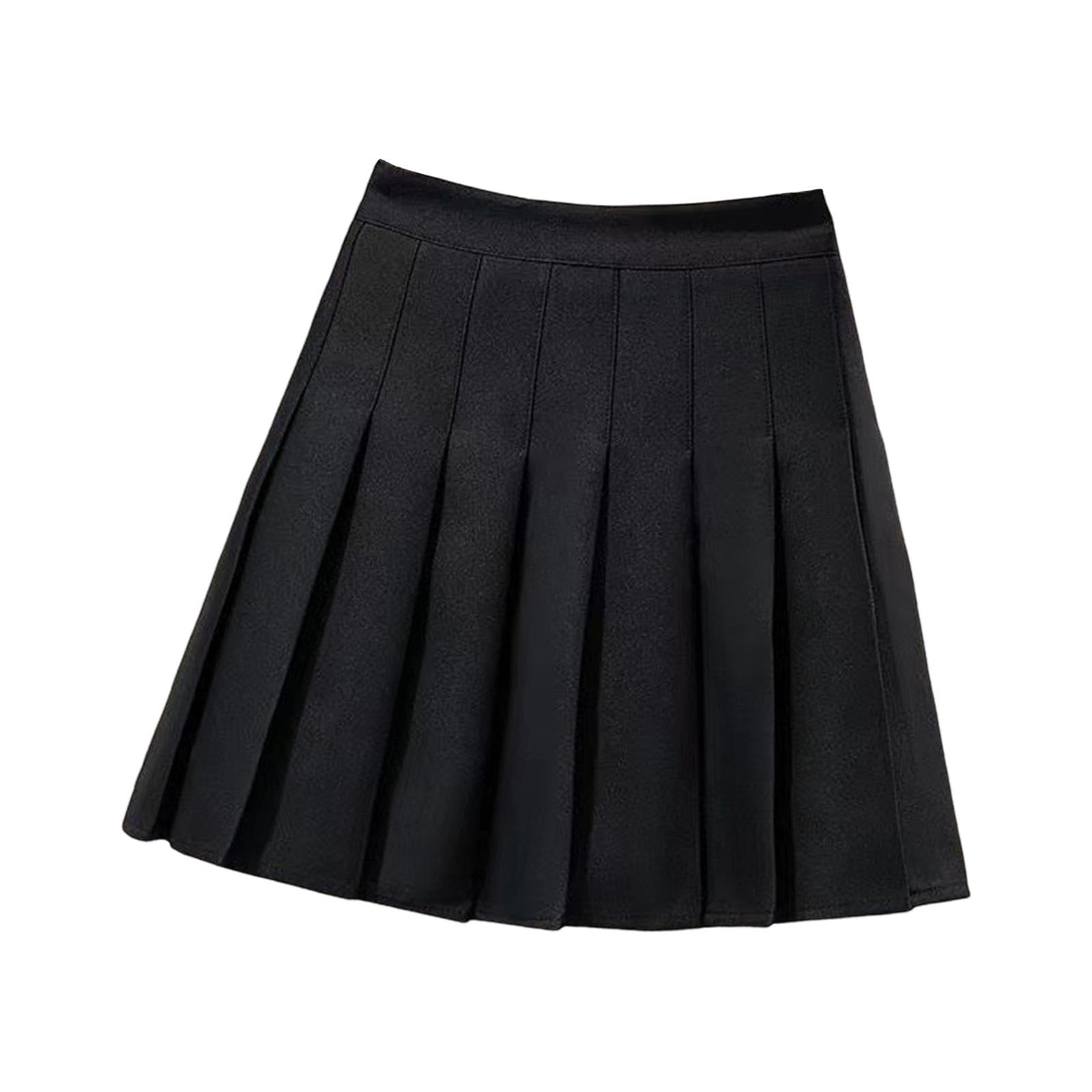 Pleated Skirts for Women High Waisted Soft Fitness Golf Clothing Short Skirt L
