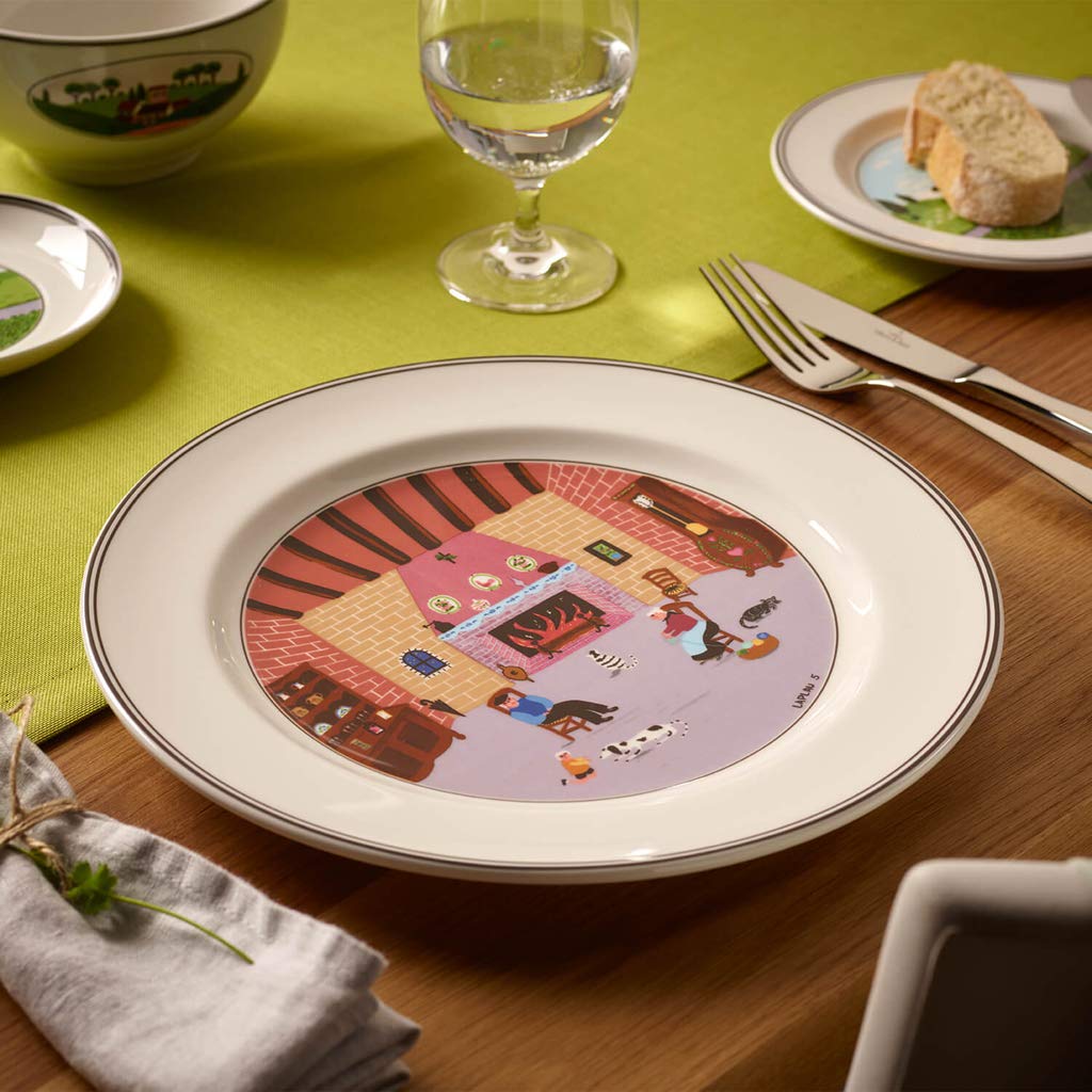 Villeroy & Boch デザインNaif ブレックファーストプレート５枚 Amazon.com | Villeroy & Boch Design Naif Dinner Plate #5-By