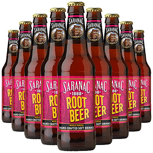 Saranac World Famous Hand-Crafted Root Beer, 12 Fl Oz (24 Glass Bottles) #TOP20
