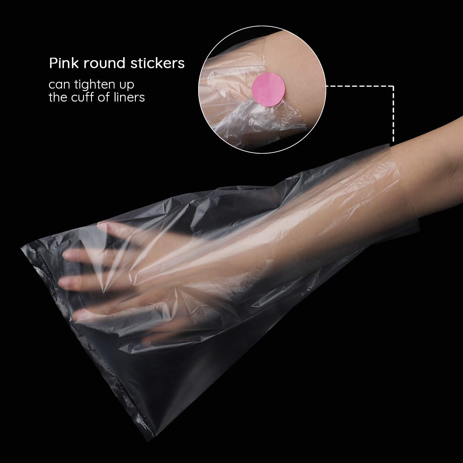 Segbeauty Lot de 200 sacs de cire de paraffine pour mains et pieds, doublures de cire de paraffine, chaussettes de recharge de cire thérapeutique et gants de bain pour traitement de la cire Therabath