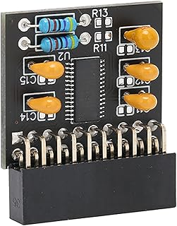 Módulo de segurança de criptografia tpm 2.0, 20 pinos lpc pro tpm2.0 seguro estável fácil instalação módulo spi de 20 pinos para win 8.1, para win 7, para win10