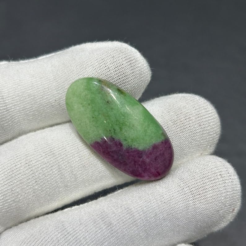 Pierre rubis zoïsite cabochon pour sublimer vos bijoux bohèmes faits main - 5