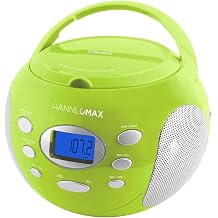 HANNLOMAX HX-305CD CD Boombox with Radio and Bluetooth Green
