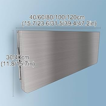 壁掛けテーブル ステンレススチール 100x40cm Amazon｜折りたたみ式