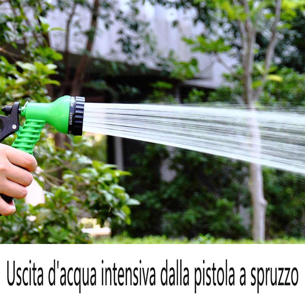 Tubo Giardino Espandibile 15m - Con Pistola 8 Funzioni E Raccordi - Foto 7