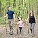 Hickory Hollow 40” Kids Walking Stick – Amish Picked & Handcrafted Hickory Wood Hiking Staff – Made in USA – Leather Strap & Non-Slip Tip – Durable & Lightweight for Young Hikers (Twistik Design)