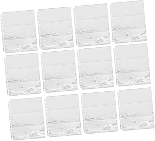 Abaodam 50 Peças 9 Porta-Cartões De Jogo Mangas De Cartão Fichário Páginas Mangas Fichário 11 Mangas Fichário 9 Páginas De Bolso Manga De Cartão Colecionável Páginas Mangas Protetoras De