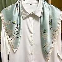 Vista 164 de FONYVE - Pañuelo de satén sedoso de tamaño mediano para mujer, cuadrado, 27.5 x 27.5 pulgadas