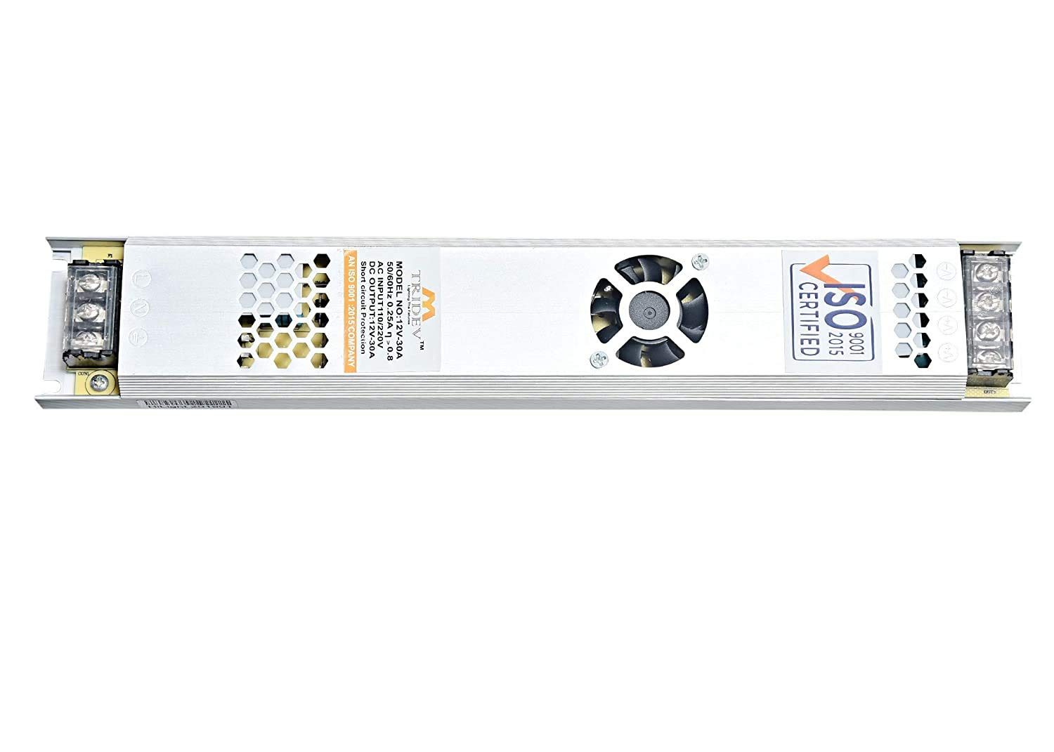 MY TRIDEV Ultra-Thin 12VOLT 25AMP 300WAT Switching Power Supply Universal Regulated Transformer (AC 110V-220V to DC 12V 25A)