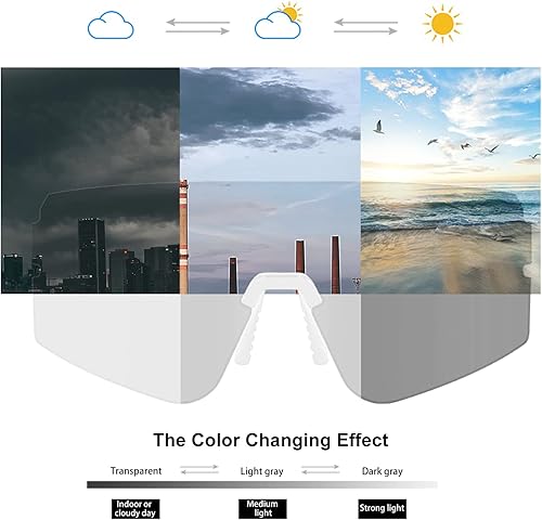 Miniatura 3 de FMY Gafas de ciclismo fotocromáticas para hombres y mujeres protección UV MTB bicicleta de montaña gafas de sol deportivas para pesca senderismo