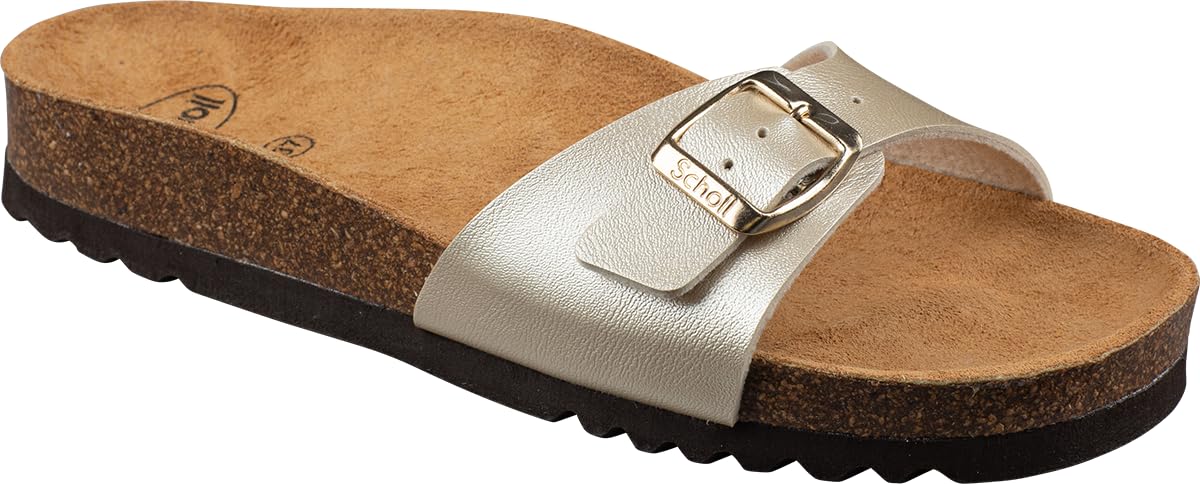 Scholl Estelle, Women's Sandal, Light Gold, 36 EU, Light Gold, 4 UK