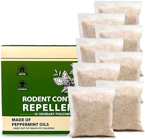 Mouse Repellent Pouches, Mice Repellent Indoor, Rat Repellent for Hous
