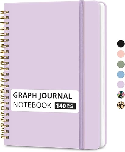 Miniatura 17 de Cuaderno rayado en espiral para mujeres y hombres, 140 páginas, cuaderno de tapa dura con rayas universitarias para trabajo y toma de notas, diarios