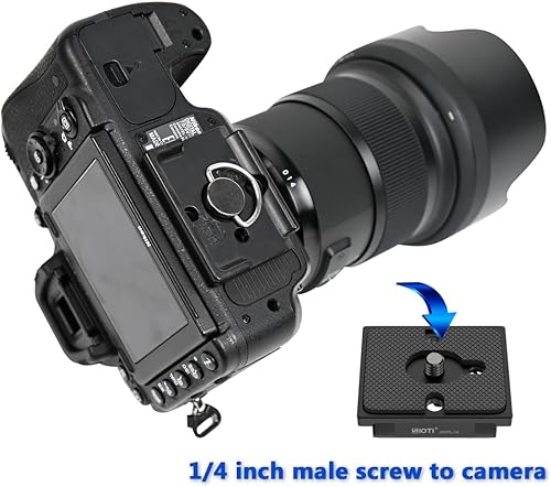 Miniatura 3 de SIOTI Placa de liberación rápida 200PL-14 a RCRC2XPRO, 200PL-14 QR, compatible con cabezal de trípodes Manfr0tt0 con sistema de conexión rápida